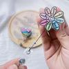 Id Card Holder Acrylic Retractable Badge Reel Lanyard Badge Holder Cute Cartoon Badge Reel For Office School Hospital