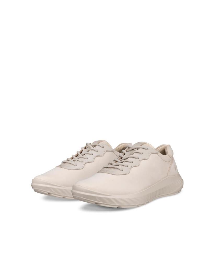 Genuine Leather Versatile Athleisure Sneakers 20570359113 Cm 3E [Echo] ATH-OneFTR Women's Limestone/Limestone 24.0