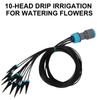 10Piece Drip Emitters Irrigation Kits for Efficient Plant Watering Adjustable Nozzles Accessories for Indoor Outdoor Use