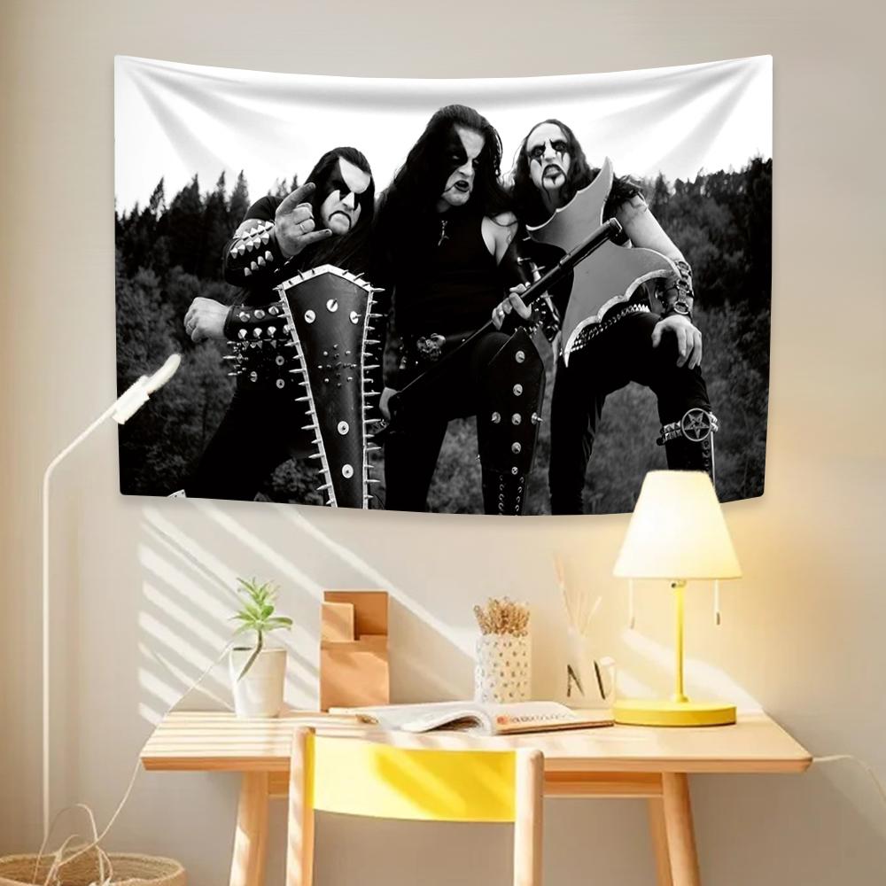 

Черная Метал Группа Домашний Декор Immortals Рок Гобелен Настенный Большое Тканевое Покрытие Фон для Спальни Украшение для Вечеринки Концерта 29x37in