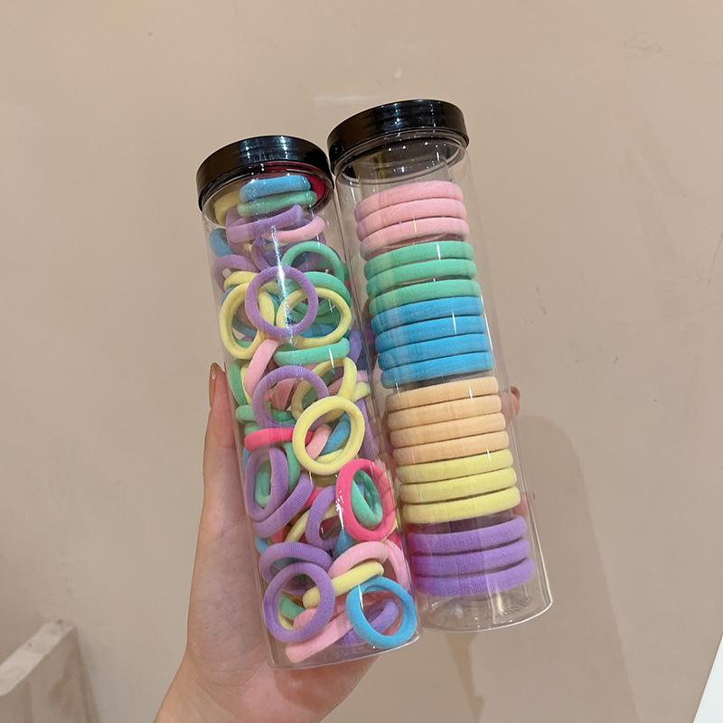Korean Style Colorful Gradient High Elasticity Hair Ties for Girls' Ponytails