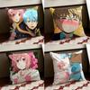 Anime  RRMMJ Cushion Cover Reversible Soft Durable Pillow Cover Home  Car MultiScene Use for Daily Comfort