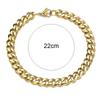 Fashion Stainless Steel Men Curb Cuban Chain Bracelet Women Bracelet On Hand For Couple Unisex Wrist Hand Jewelry Gift Party