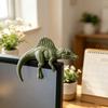 Sleeping T-Rex Monitor Topper 3D Printed Lazy Dinosaur Figurine Desk Shelf Decor Cute Dino Ornament Gift