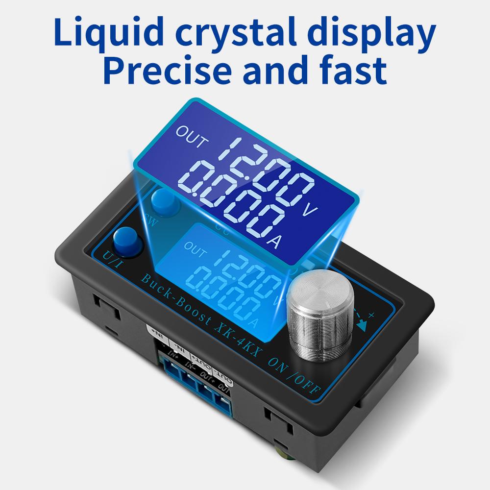 DC-DC Buck Boost Converter Adjustable Power Supply 0.6-36V 5A 80W Digital Control Voltage Regulator With LCD Display