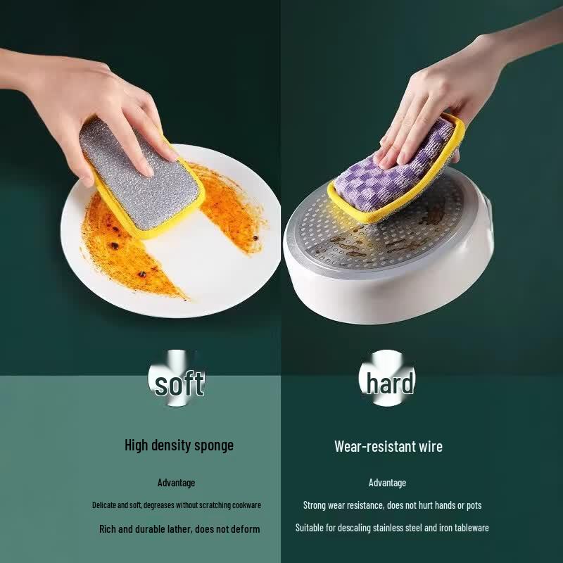 Guangduola Double-Sided Dishwashing Sponge Scourer