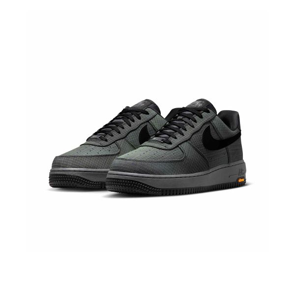 Nike נעלי סניקרס לגברים Air Force 1 Low LX Vibram Pencil Point שחור שחור-אוף-נואר-ספיד-צהוב IH1943-001