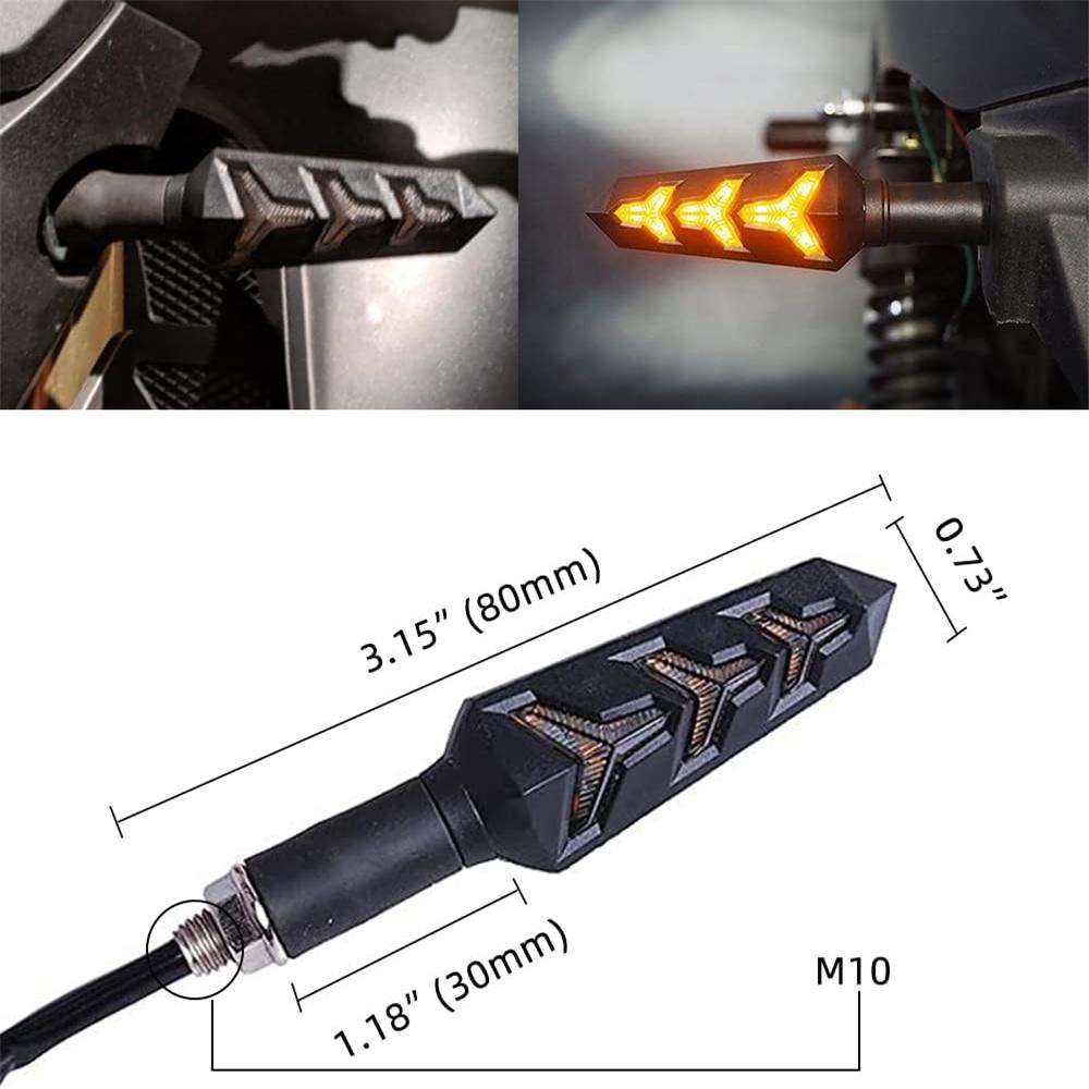 4 шт. светодиодные указатели поворота для мотоцикла — фото 7
