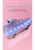 LED Rechargeable Light-Up Roller Shoes and Skates for Kids and Adults