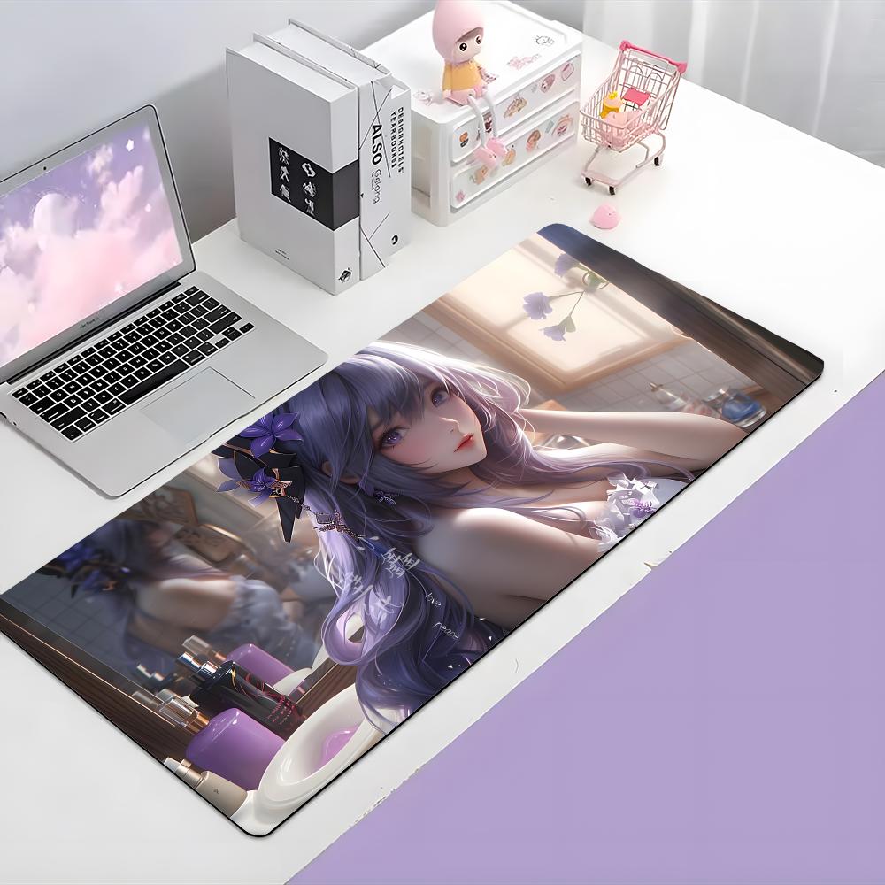 Game Powerful Ggenshin Impact Mouse Pad Large Gaming Mousepad With Thick Stitched Edge Nonslip Desk Mat