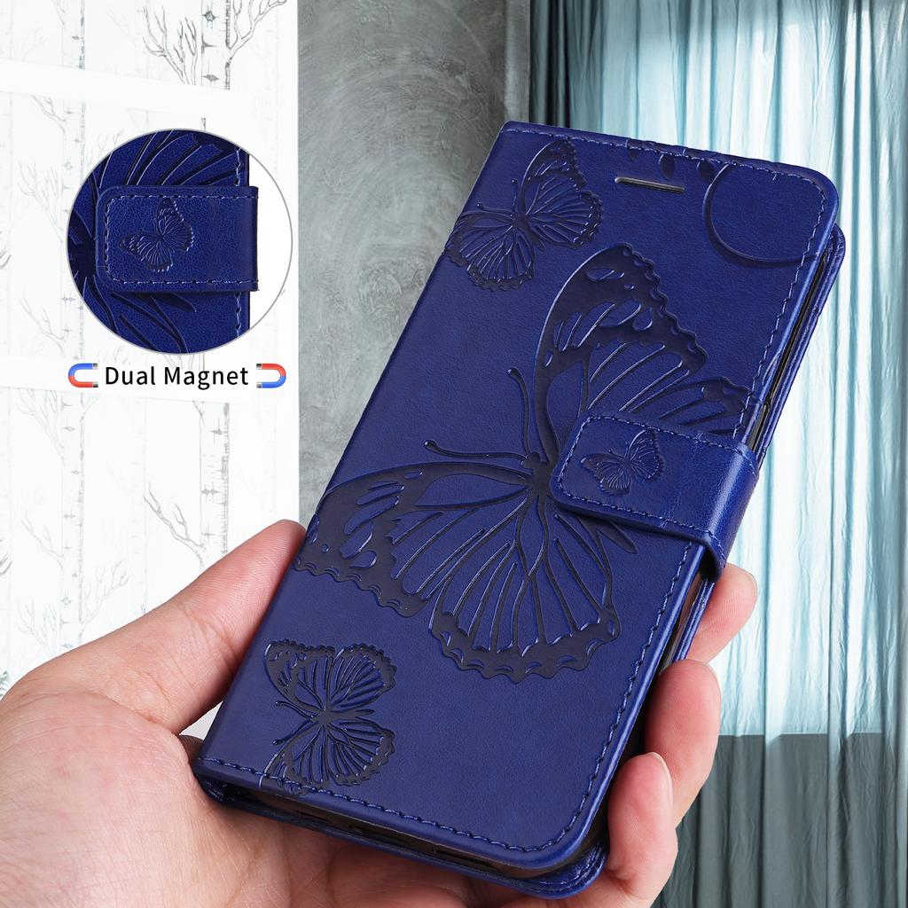 For vivo Y29 4G/vivo T4x 5G/vivo Y300t 5G Wallet Case Floral Butterfly Imprinted Leather Phone Cover Stand