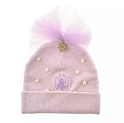 Disney Rapunzel Kinder Strickmütze Schleife ( GENIESSE DEN WINTER ) Japan NEU Disney Store