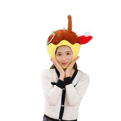 Bestmaple Cotton Takoyaki Cap, Cosplay Hat, Funny Octopus Hat, Headgear, Animal Mask, for Photo Shoots and Parties (Takoyaki)