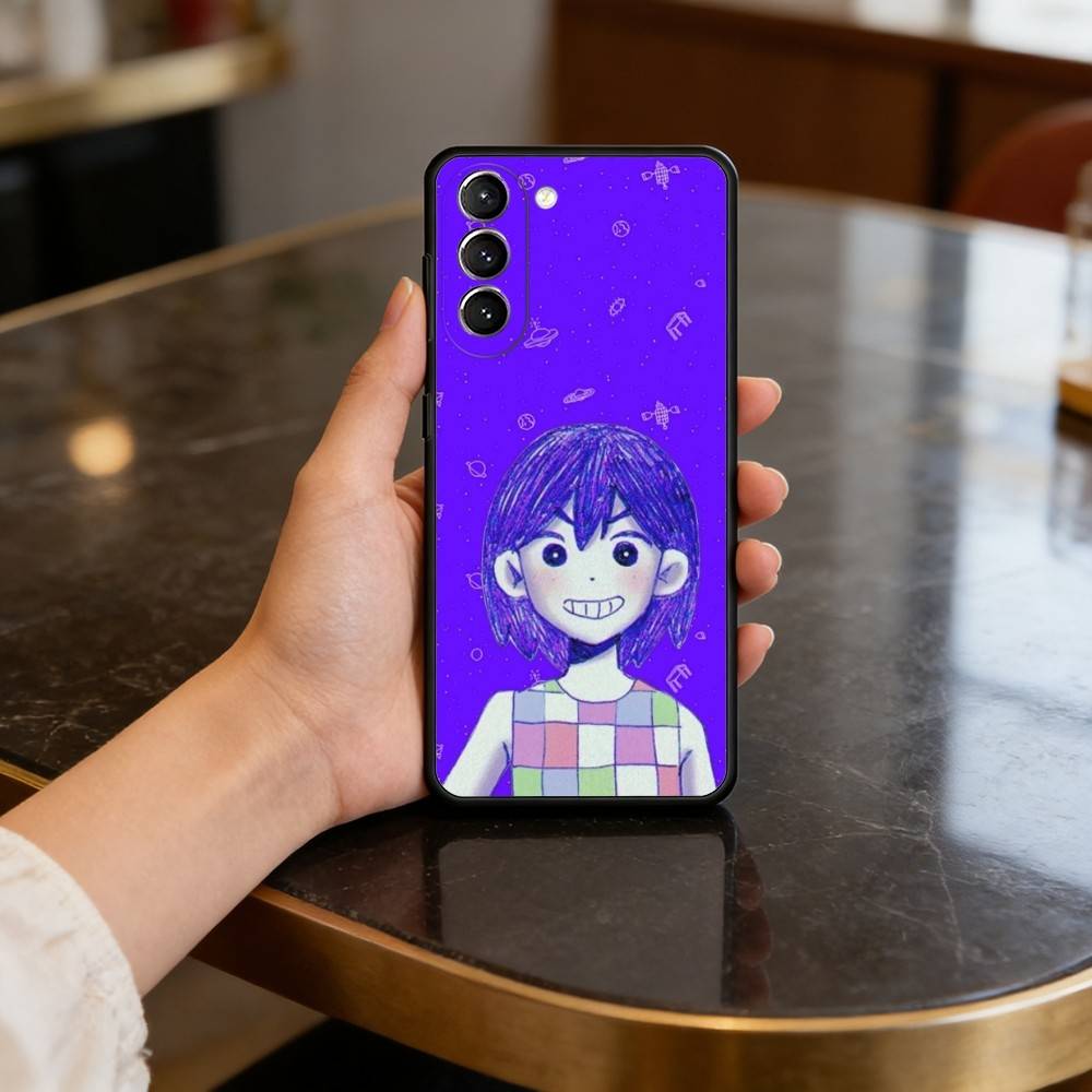 

N-New G-Game O-Omori-RI Phone Case For Samsung S25,24,23,22,30,21,10,9,Ultra,Plus,Lite,FE,4,5 G Soft Black Case Samsung S24