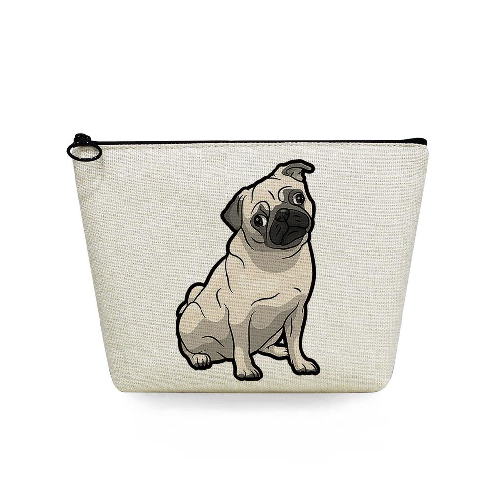Women Dog Print Cosmetic Bag Toiletries Organize Travel Storage Case 6725