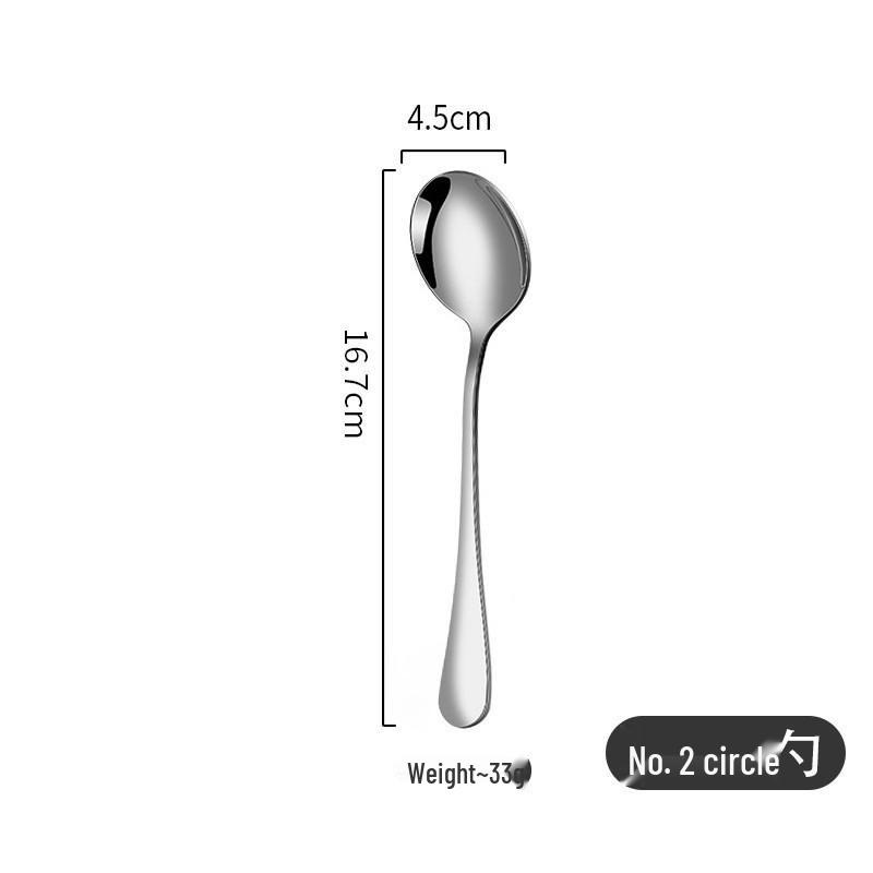 1010 Stainless Steel Cutlery Set: Steak Knife, Fork, Spoon, Mixing Spoon, Dessert/Coffee Spoon, Fruit Fork