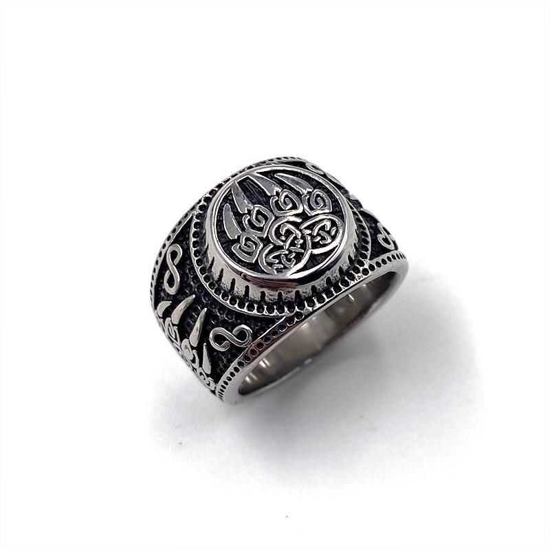 

Nordic Vintage Amulet Bear Animals Viking Кольцо из нержавеющей стали Ретро Мужское кольцо Уникальные панк-байкерские украшения Рок Уникальные оптовая продажа 13