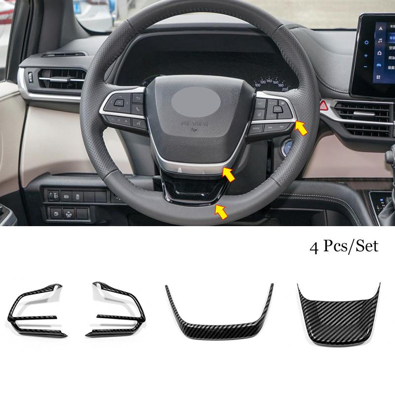 For Toyota SIENNA 2021 2022 2023 2024 auto styling Car rear reading Lampshade Decoration Cover Trim Sticker Accessories 2PCS 4eg