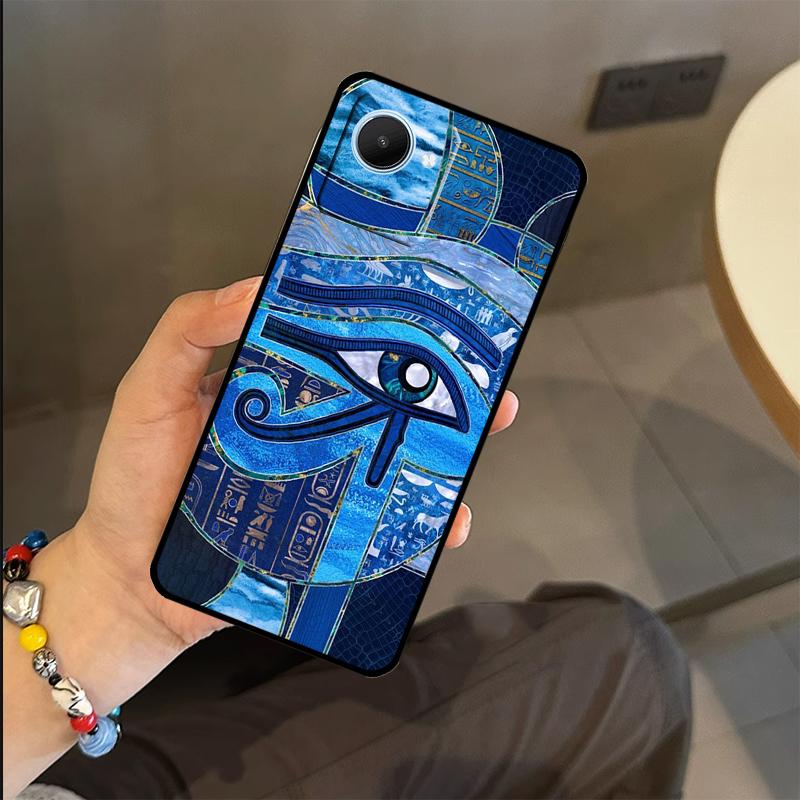 Egyptian Eye of Horus Art Case For Realme C65 C67 C61 C53 C55 C51 C25 C63 C71 C75 GT6 GT7 Pro 11 12 13 14 15 Pro Plus