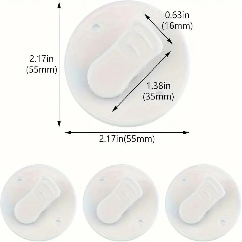 Agrafe pentru perdea de duș 1/2 buc. Clipuri autoadezive pentru perdea de duș, rezistente la vânt, cataramă pentru perdea de toaletă, inele pentru perdea