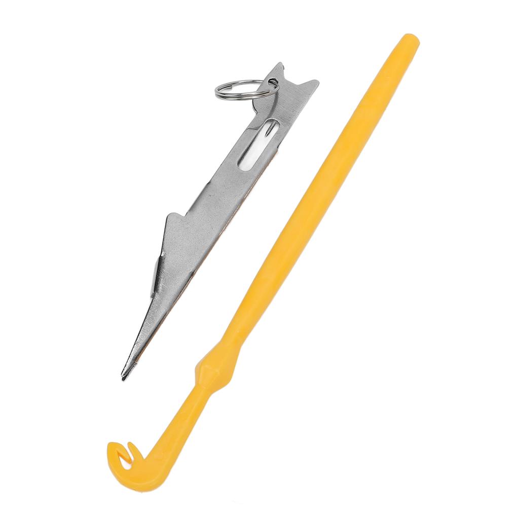 Fishing Knot Tying Tool High Carbon Steel and Plastic Fishing Line Knot Tyer and Hook Extractor