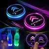 7 Color LED Car Cup Holder Light Luminous Coaster Water Cup Pad For Citroen C3 C4 X7 Xsara Picasso Crosser C-ELYSEE JUMPY NEMO