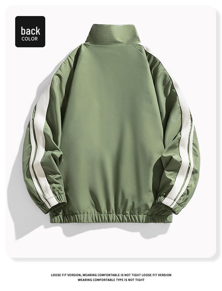 2024 Herr Höst Lös Passform Ståkrage Utomhus Vardagsjacka Dubbelsidig Flerfärgad