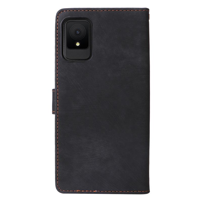TCL 502/505 Phone Case with Card Slot: Leather Anti-Theft Flip Cover, Skin-Feel, Cross-Border Design