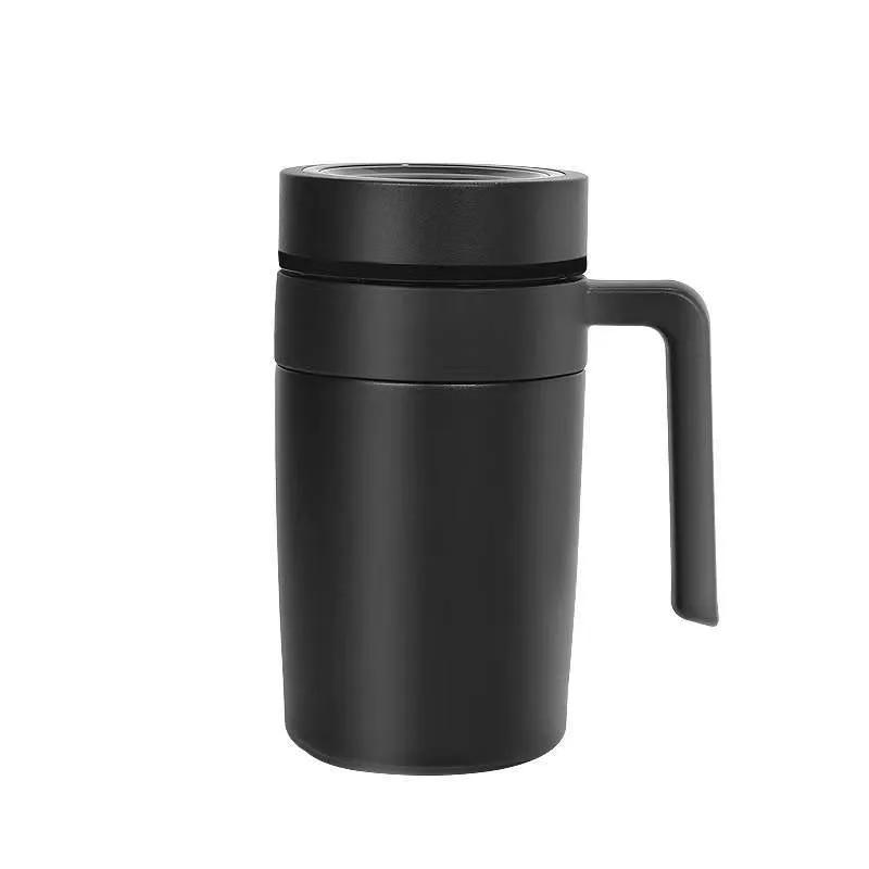 Intelligent 316 Stainless Steel Insulated Cup Business Temperature Control Tea Separation Cup Frosted With Handle Office Cup Gift YLE31
