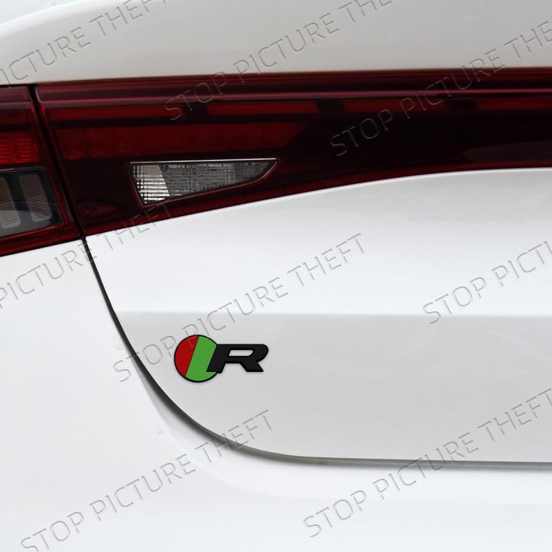 Metal Alloy S R Sport Logo Car Grille Badge Trunk Sticker Decoration Emblem For R-S F-Pace S-Type XE XF XJ XK XJR XFR XEL