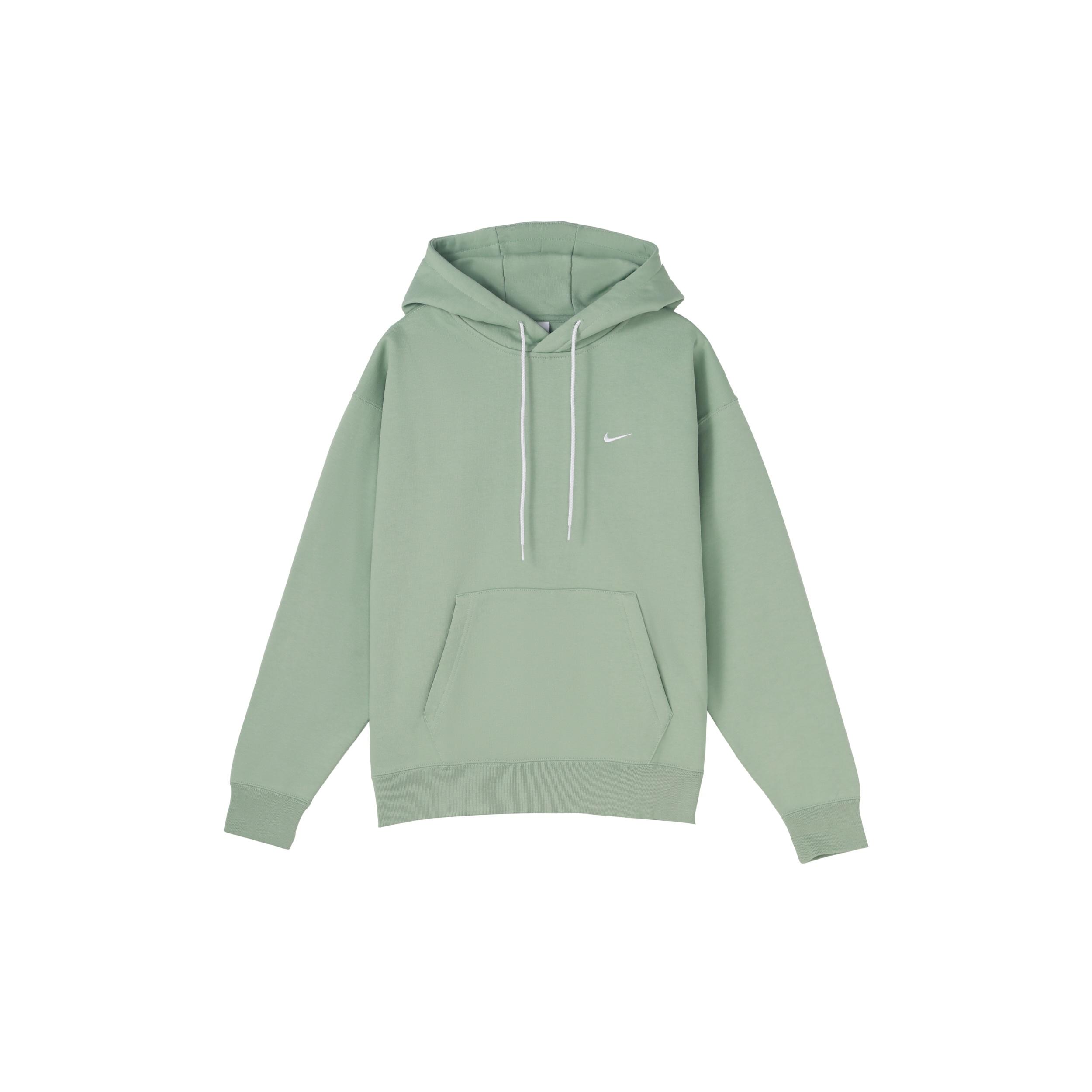 Men s Nike Logo Embroidered Solid Color Fleece Lined Light Green DA0316-006 XL
