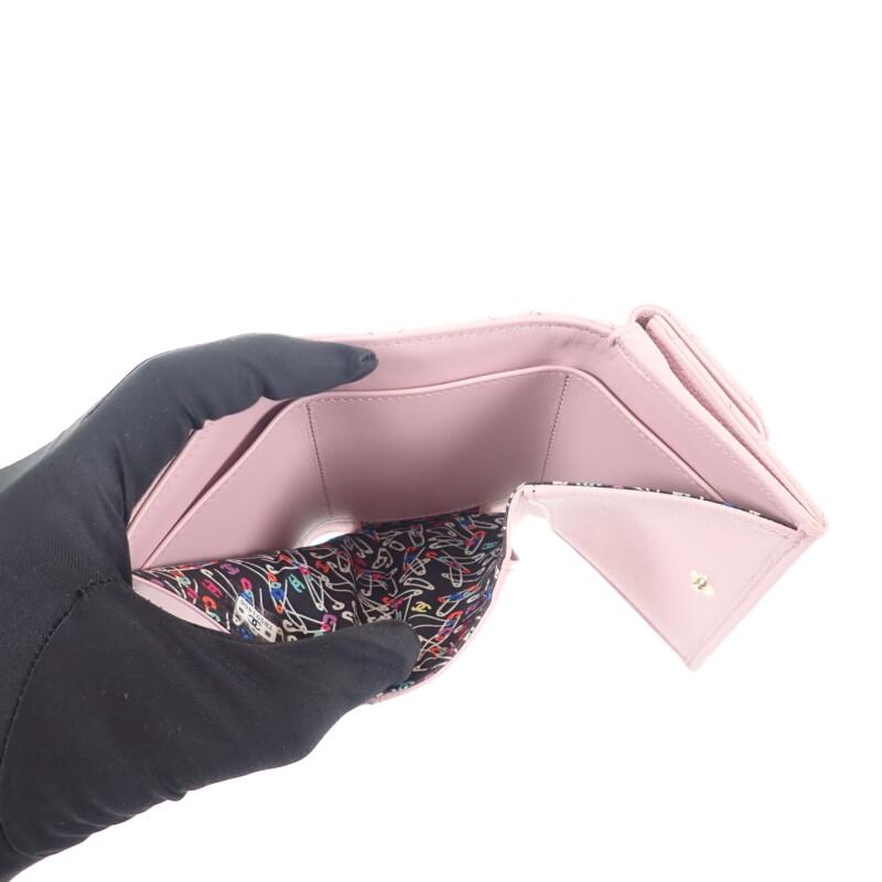 Chanel AP4084 Tri-fold Wallet Pink Women