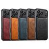 Luxury Faux Leather Oil Wax Phone Case for IPhone 17 Pro Max 16 Plus 15 14 13 12