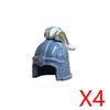 MOC Castello Medievale Cavaliere Armatura Figura Parti Blocchi da Costruzione Tempio Aquila Nera Cavaliere Guerriero Armi Accessorio Mattoncini Giocattolo T01