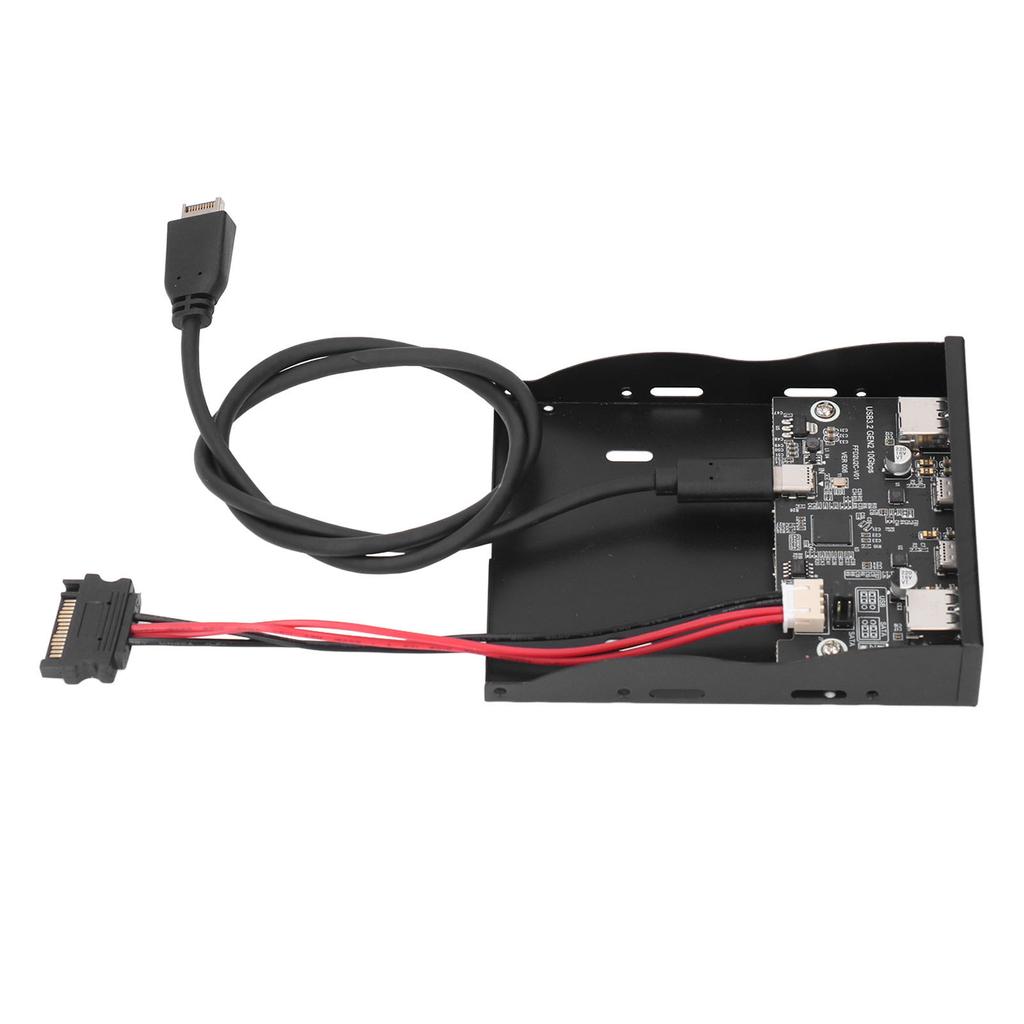 USB 3.2 Gen2 Frontpanel-Hub 10 Gbit/s 4 Anschlüsse Diskettenlaufwerksschacht 3,5-Zoll-Hub 19-Pin auf Typ C Frontpanel