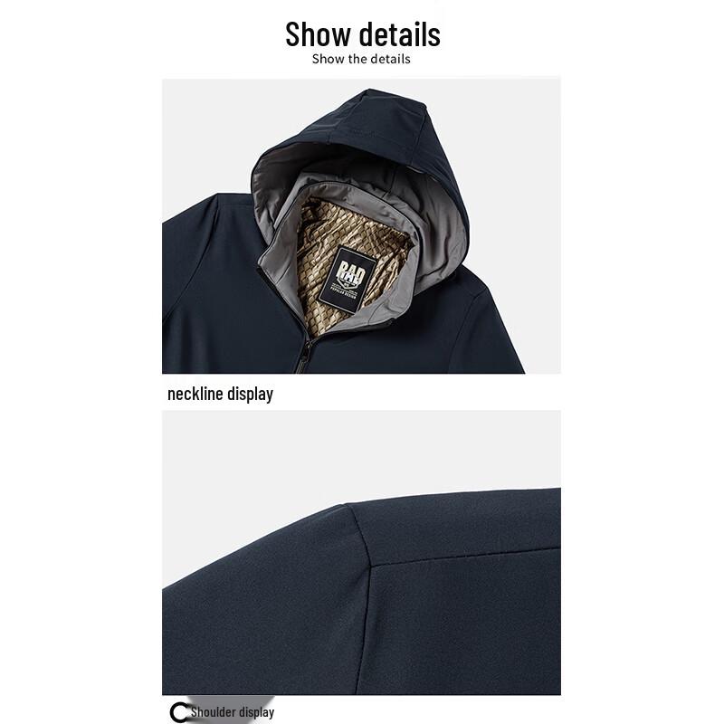 ROMON Men's Hooded Winter Padded Jacket