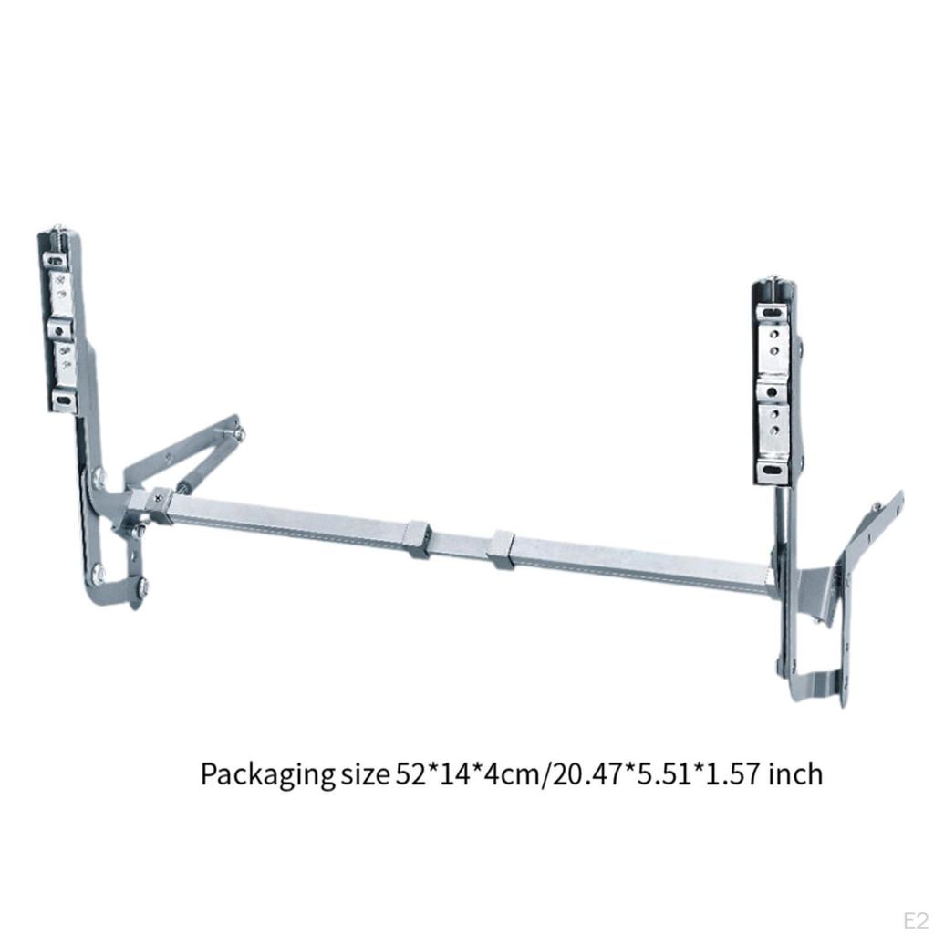 Cabinet Door Hinges Set Top Lift Hardware Support with Slow Closing Multipurpose Sturdy for Bedroom