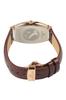 Mannina Tonneau Watch with Interchangeable Strap Brown Men's Two-Hand (MNN002-02) [Officially Imported]
