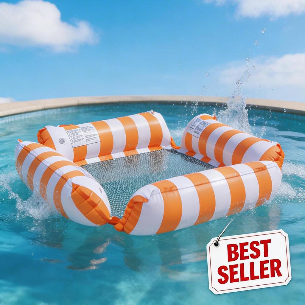 Z 4-Tube Inflatable Raft: Foldable Outdoor Lounge Chair & Water Hammock
