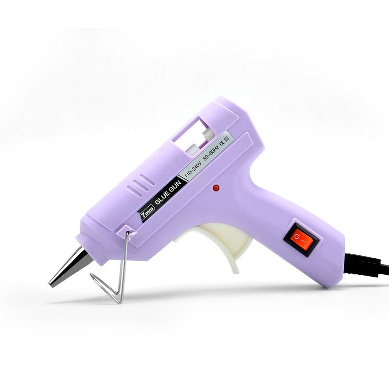 1pc Home Handmade 7mm Hot Melt Guns Small DIY Glue Gun for Children Fast Heating Anti Drip Hot Glue Guns Suitable for Handmade Jewelry Frame Models