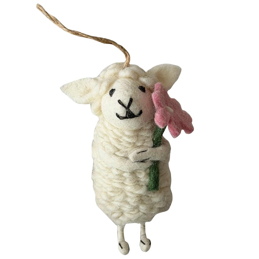 Cute Sheep Wool Pendant, Doll Accessory, Animal Doll Keychain, Bag Charm