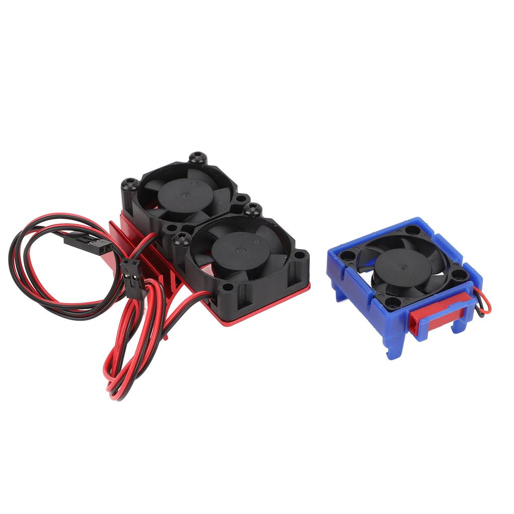 ESC Cooling Fan and Motor Cooling Fan Dual Fan Set for Slash 4x4 VXL 110 for Rustler 4x4 Stampede