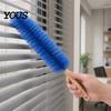 Energy Efficient Dust Brush Fan Cleaning Brush, Reusable Collector, Non-Detachable Bendable Design, Cobweb Remover Multifunctional Removal for Blinds