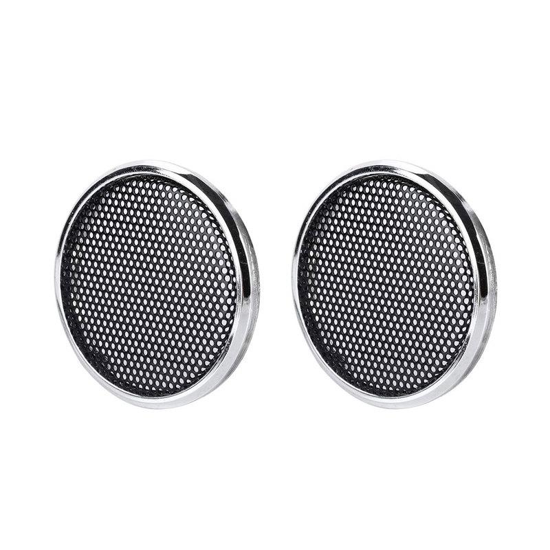 2Pcs Universal Auto Audio Dust Cover Car Speaker Grill Protective Cover Car Speaker Decorative Circle Car Electronic Accessories
