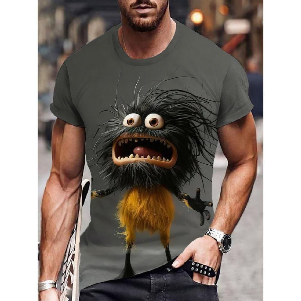 3D funny and fun short sleeved T-shirt