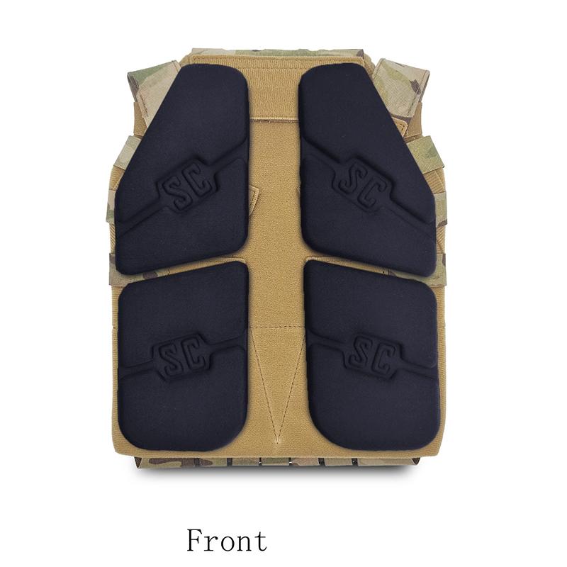 BEPAN Tactical Vest Padding - Shock-absorbing Breathable Cushioning Pad Anti-friction Gap Sweat-absorbing Front And Back Padding (8-pi
