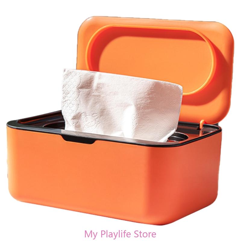 

Paper Towel Container Elegant Tissue Storage Box Refillable Napkin Dispenser