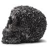 Creative Craft Skull Flowers Sculpture Horror Screw Gear Mechanical Style Statue Home Halloween Skeleton Head Decorative Crafts