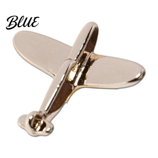 Collar Button Brooch Men Suit Brooch Airplane Design Lapel Pin