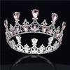 Fashion Crystal Wedding Crown Vintage Royal Queen Tiaras and Crowns Pageant Prom Hair Jewelry Bridal Diadem Head Ornament